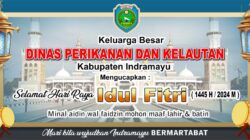 Keluarga Besar Dinas Perikanan dan Kelautan Kabupaten Indramayu Mengucapkan Selamat Hari Raya Idul Fitri 1 Syawal 1445 H / 2024 M