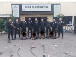 Tim Patroli Raimas Macan Kumbang 852 Polresta Cirebon Gagalkan Tawuran di Kecamatan Talun
