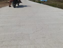 Hitungan Hari, Betonisasi Jalan Produksi di Desa Wanantara Banyak Keretakan