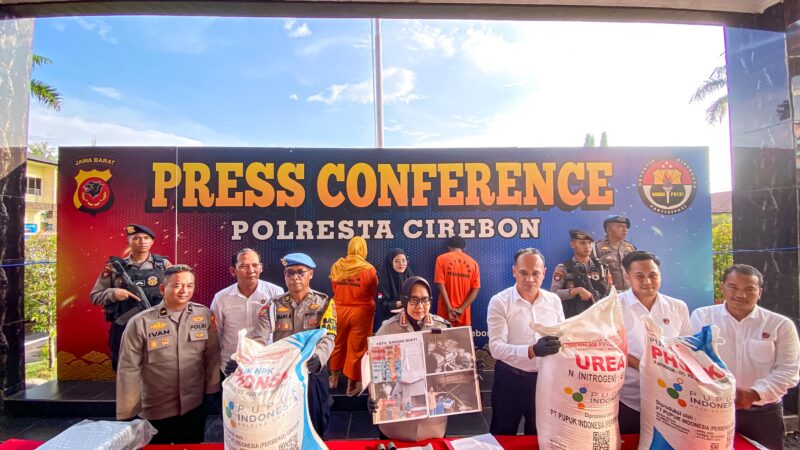 Polresta Cirebon Berhasil Ungkap 3 Kasus dari Penganiayaan,TPPO hingga Penyalahgunaan Pupuk Bersubsidi, 2 Tersangka Diamankan