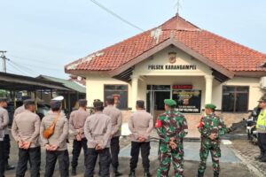 Koramil 1608/Karangampel Gelar Apel Kesiapsiagaan untuk Pengamanan Pilkada Indramayu