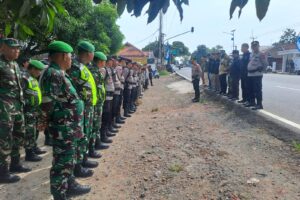 Koramil 1603/Lohbener Berperan Aktif dalam Apel Gabungan Pengamanan Pendistribusian Logistik Pilkada Serentak 2024