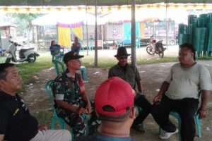 Koramil 1609 Juntinyuat Adakan Komsos Babinsa untuk Jaga Keamanan Pasca Pemilu
