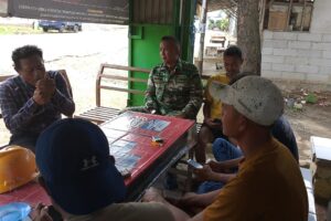 Koramil 1603 Lohbener Gelar Komsos Bersama Masyarakat Desa Lohbener