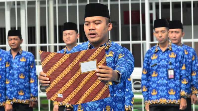 Jajaran Lapas Indramayu Ikuti Upacara HUT Korpri Ke-53
