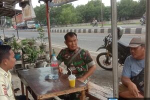 Kegiatan Komsos Koramil 1605/Sukagumiwang Jaga Kondusivitas Pasca Pilkada