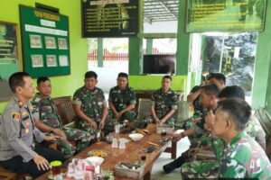 Kapolsek Sindang Jalin Sinergi dengan Koramil 1602/Sindang untuk Kondusifitas Wilayah
