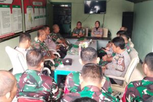 Sinergitas TNI-Polri: Kunjungan Kapolsek Indramayu ke Makoramil 1601/Indramayu
