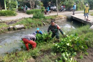 Karya Bhakti TNI Koramil 1609/Juntinyuat: Gotong Royong Bersama Masyarakat Petani Demi Kelancaran Irigasi