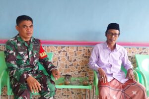 Koramil 1602 Sindang Gelar Komsos Bersama Kepala Sekolah MI MDTA Alwiyah Desa Kenanga