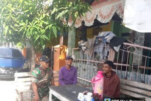 Koramil 1604/Jatibarang Gelar Komsos Bersama Masyarakat Desa Jatisawit Lor