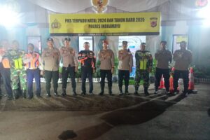 Koramil 1601/Indramayu Bersama Tim Gabungan Pastikan Keamanan Nataru 2024-2025 di Indramayu