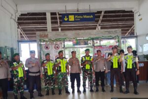 Koramil 1604/Jatibarang Siaga: Pengamanan Nataru di Pos Pasar Jatibarang Berjalan Aman dan Lancar