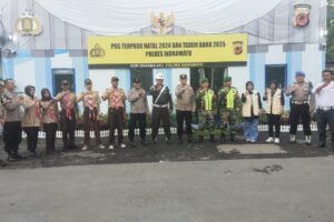 Koramil 1601/Indramayu Bersinergi dalam Pengamanan Pos Terpadu Nataru 2024/2025