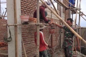 Karya Bhakti Koramil 1602 Sindang: Pembangunan Gedung Madrasah Diniyah di Desa Cangkring