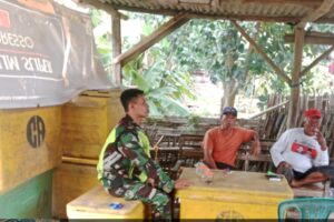 Koramil 1602 Sindang Gelar Kegiatan Komunikasi Sosial Bersama Nelayan Desa Brondong