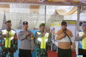 Koramil 1610/Krangkeng Bersinergi dalam Pengamanan Natal 2024 dan Tahun Baru 2025